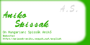 aniko spissak business card